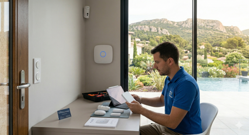 Installation professionnelle d'alarme anti-intrusion et vidéosurveillance connectée à Toulon et dans tout le Var